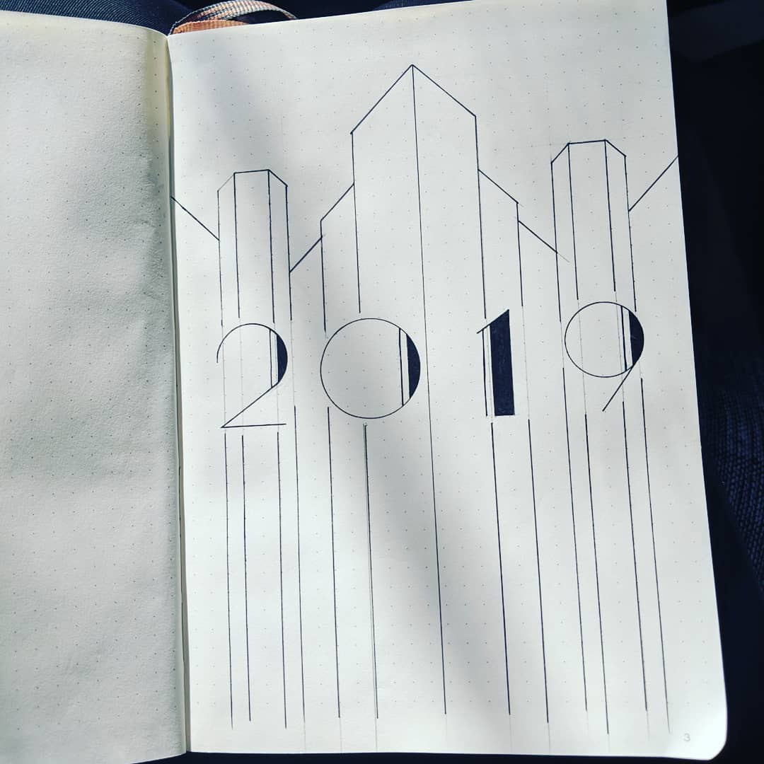 2019 Bullet Journal Spreads