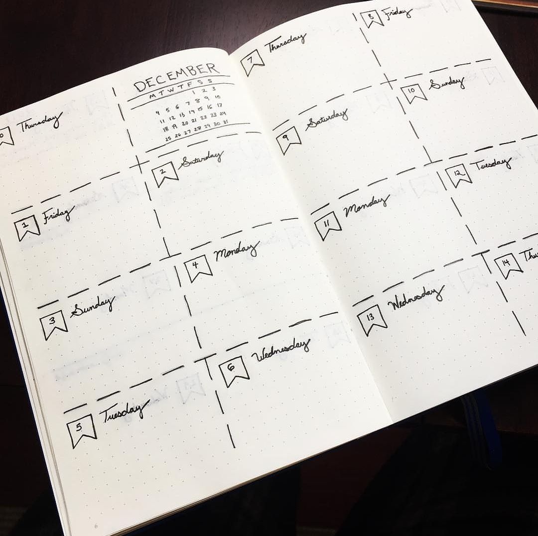 2019 Bullet Journal Spreads